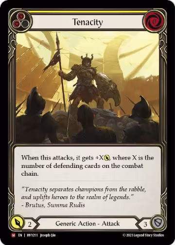 Tenacity (HVY211), Heavy Hitters — Flesh & Blood card price