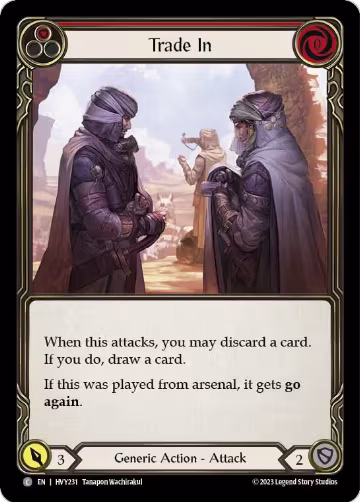 Trade In (Red) (HVY231), Heavy Hitters — Flesh & Blood card price