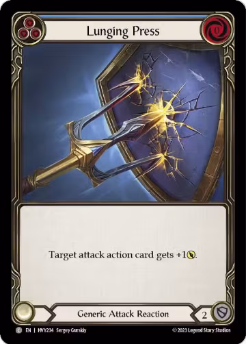 Lunging Press (HVY234), Heavy Hitters — Flesh & Blood card price