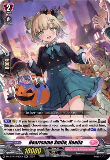 Heartsome Smile, Noelia (D-LBT04/023EN), D-LBT04: Lyrical Monasterio ~Trick or Trick!~ — Vanguard card price