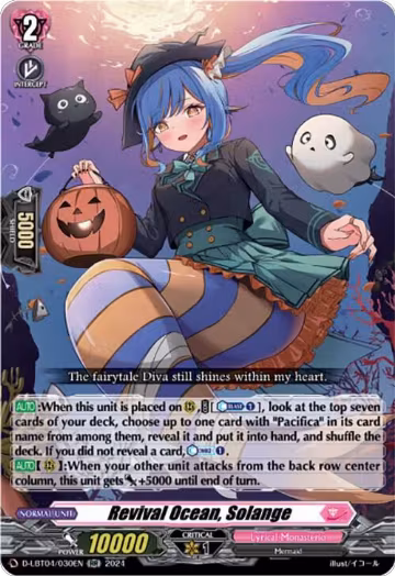 Revival Ocean, Solange (D-LBT04/030EN), D-LBT04: Lyrical Monasterio ~Trick or Trick!~ — Vanguard card price