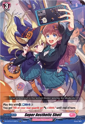 Super Aesthetic Shot! (D-LBT04/036EN), D-LBT04: Lyrical Monasterio ~Trick or Trick!~ — Vanguard card price