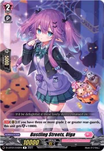 Bustling Streets, Olga (D-LBT04/042EN), D-LBT04: Lyrical Monasterio ~Trick or Trick!~ — Vanguard card price