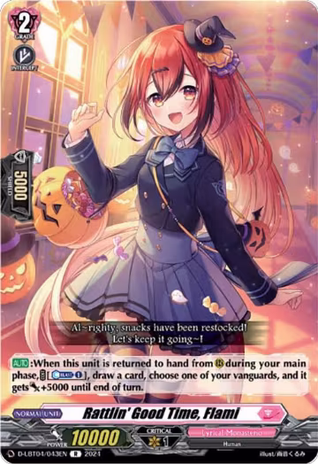 Rattlin' Good Time, Flami (D-LBT04/043EN), D-LBT04: Lyrical Monasterio ~Trick or Trick!~ — Vanguard card price