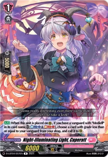 Night-illuminating Light, Caperatt (D-LBT04/057EN), D-LBT04: Lyrical Monasterio ~Trick or Trick!~ — Vanguard card price