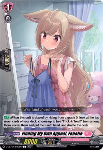 Finding My Own Appeal, Fenelle (D-LBT04/080EN), D-LBT04: Lyrical Monasterio ~Trick or Trick!~ — Vanguard card price