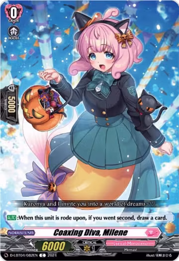 Coaxing Diva, Milene (D-LBT04/082EN), D-LBT04: Lyrical Monasterio ~Trick or Trick!~ — Vanguard card price