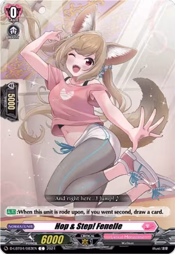 Hop & Step! Fenelle (D-LBT04/083EN), D-LBT04: Lyrical Monasterio ~Trick or Trick!~ — Vanguard card price