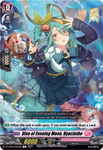 Diva of Evening Moon, Hyacinthe (D-LBT04/084EN), D-LBT04: Lyrical Monasterio ~Trick or Trick!~ — Vanguard card price