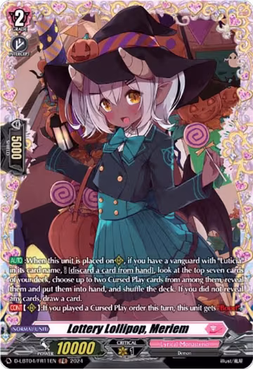 Lottery Lollipop, Meriem (FR) (D-LBT04/FR11EN), D-LBT04: Lyrical Monasterio ~Trick or Trick!~ — Vanguard card price