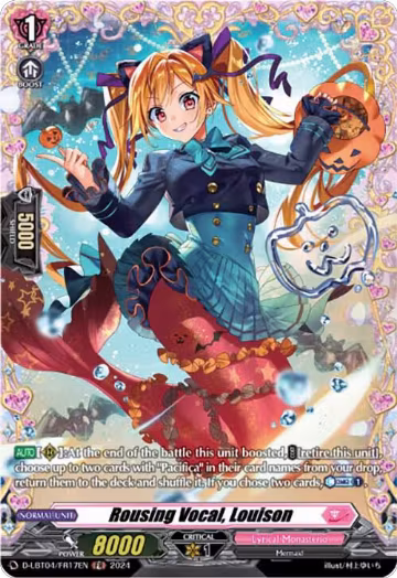 Rousing Vocal, Louison (FR) (D-LBT04/FR17EN), D-LBT04: Lyrical Monasterio ~Trick or Trick!~ — Vanguard card price
