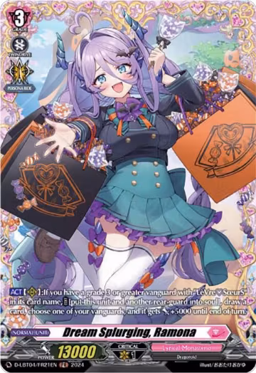 Dream Splurging, Ramona (FR) (D-LBT04/FR21EN), D-LBT04: Lyrical Monasterio ~Trick or Trick!~ — Vanguard card price