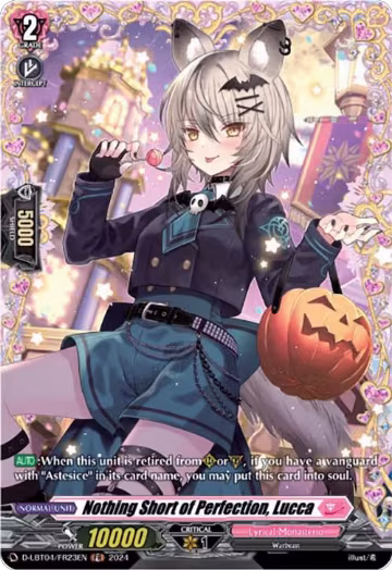 Nothing Short of Perfection, Lucca (FR) (D-LBT04/FR23EN), D-LBT04: Lyrical Monasterio ~Trick or Trick!~ — Vanguard card price