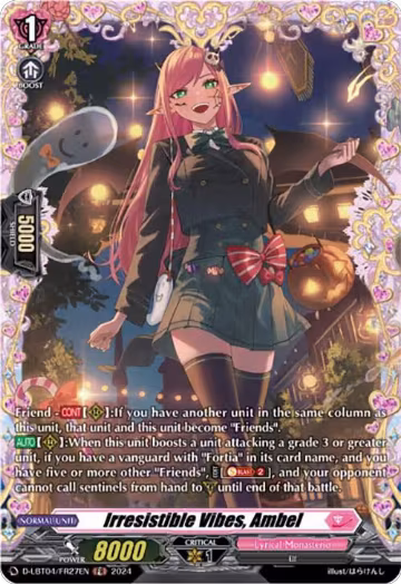 Irresistible Vibes, Ambel (FR) (D-LBT04/FR27EN), D-LBT04: Lyrical Monasterio ~Trick or Trick!~ — Vanguard card price