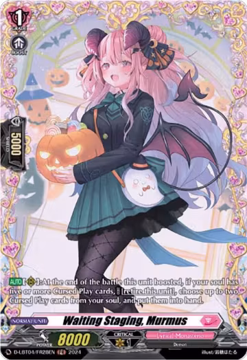 Waiting Staging, Murmus (FR) (D-LBT04/FR28EN), D-LBT04: Lyrical Monasterio ~Trick or Trick!~ — Vanguard card price