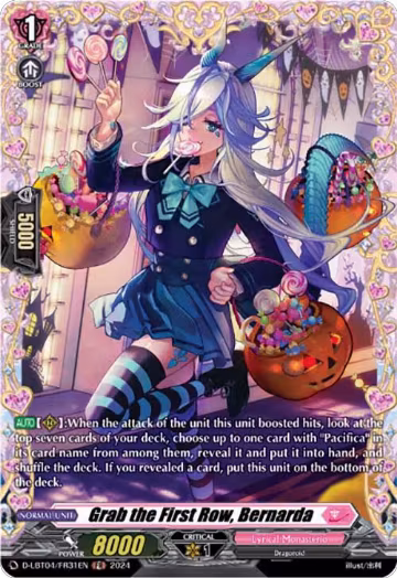 Grab the First Row, Bernarda (FR) (D-LBT04/FR31EN), D-LBT04: Lyrical Monasterio ~Trick or Trick!~ — Vanguard card price