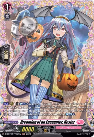 Dreaming of an Encounter, Hester (FR) (D-LBT04/FR32EN), D-LBT04: Lyrical Monasterio ~Trick or Trick!~ — Vanguard card price