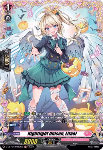 Nightlight Unison, Litael (FR) (D-LBT04/FR33EN), D-LBT04: Lyrical Monasterio ~Trick or Trick!~ — Vanguard card price