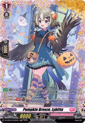 Pumpkin Breeze, Lybitta (FR) (D-LBT04/FR34EN), D-LBT04: Lyrical Monasterio ~Trick or Trick!~ — Vanguard card price