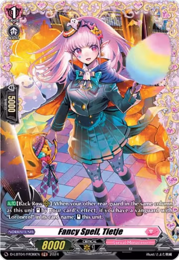 Fancy Spell, Tietje (FR) (D-LBT04/FR36EN), D-LBT04: Lyrical Monasterio ~Trick or Trick!~ — Vanguard card price