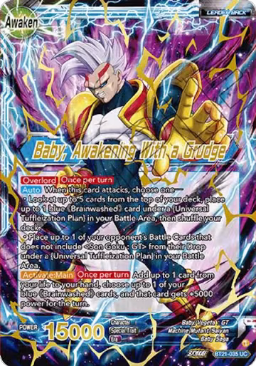 Baby // Baby, Awakening With a Grudge (Giant Card) (BT21-035), Oversized Cards — DB Super card price