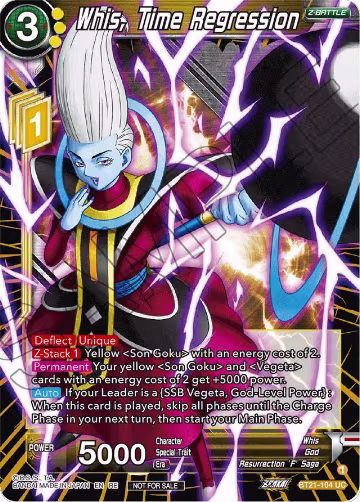 Whis, Time Regression (2023 Championship Finals Zenkai Premium Pack) (BT21-104), Tournament Promotion Cards — DB Super card price