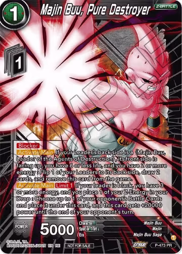Majin Buu, Pure Destroyer (2023 Championship Finals Zenkai Premium Pack) (P-473), Tournament Promotion Cards — DB Super card price