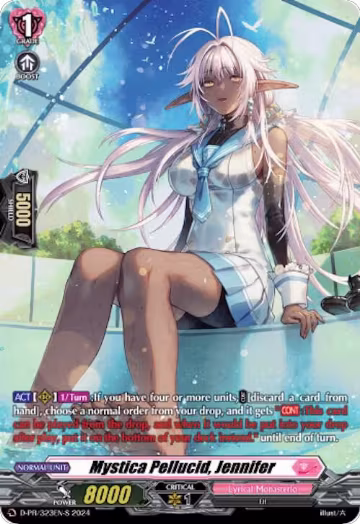 Mystica Pellucid, Jennifer (Foil) (D-PR/323EN-S), D Promo Cards — Vanguard card price