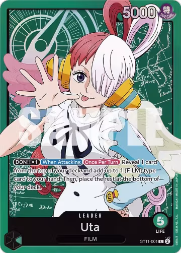Uta (001) (ST11-001), ST-11: Starter Deck 11 Uta — One Piece card price