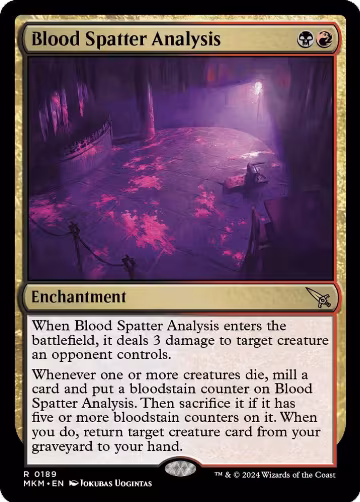 Blood Spatter Analysis (189), Murders at Karlov Manor — Magic card price