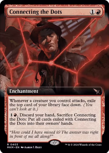 Connecting the Dots (Extended Art) (403), Murders at Karlov Manor — Magic card price