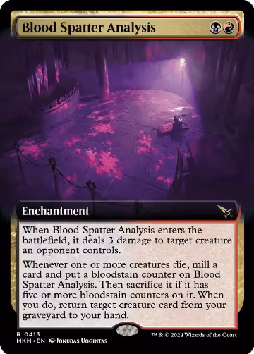Blood Spatter Analysis (Extended Art) (413), Murders at Karlov Manor — Magic card price