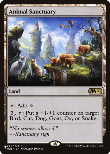 Animal Sanctuary (242/274), The List Reprints — Magic card price