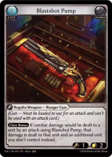 Blastshot Pump (001), Promotional Cards — Grand Archive card price