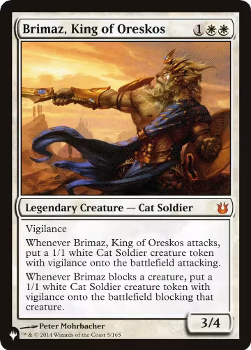 Brimaz, King of Oreskos (5/165), The List Reprints — Magic card price