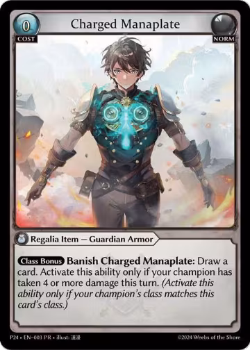 Charged Manaplate (003), Promotional Cards — Grand Archive card price