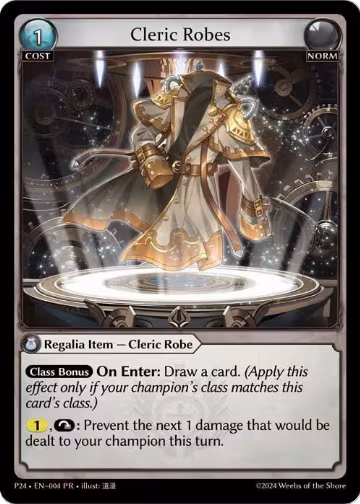 Cleric Robes (004), Promotional Cards — Grand Archive card price
