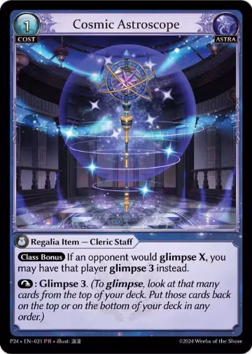 Cosmic Astroscope (021), Promotional Cards — Grand Archive card price