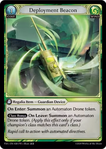 Deployment Beacon (020), Promotional Cards — Grand Archive card price