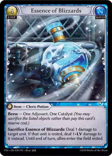 Essence of Blizzards (039), Promotional Cards — Grand Archive card price