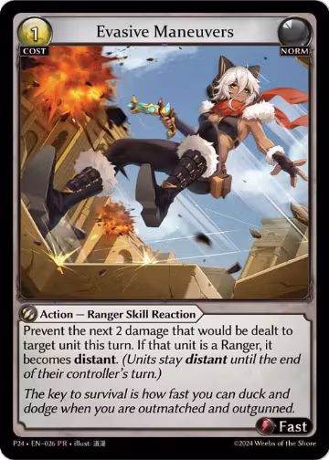 Evasive Maneuvers (026), Promotional Cards — Grand Archive card price
