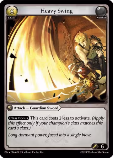 Heavy Swing (029), Promotional Cards — Grand Archive card price