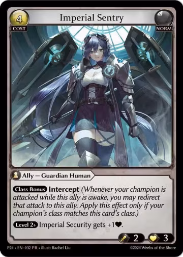 Imperial Sentry (032), Promotional Cards — Grand Archive card price