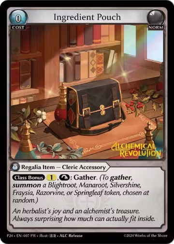 Ingredient Pouch (007), Promotional Cards — Grand Archive card price