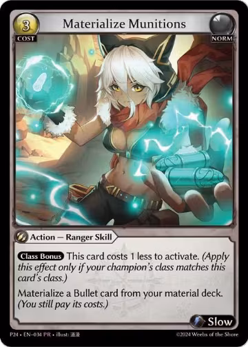 Materialize Munitions (034), Promotional Cards — Grand Archive card price