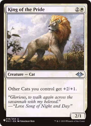 King of the Pride (016/254), The List Reprints — Magic card price