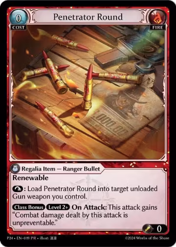 Penetrator Round (019), Promotional Cards — Grand Archive card price