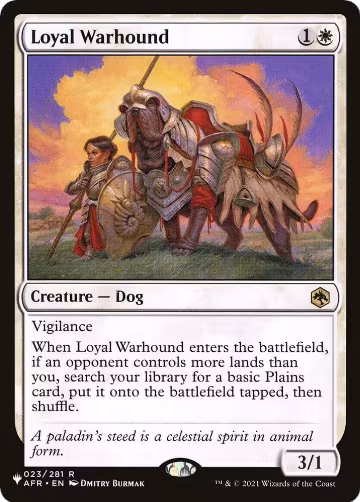 Loyal Warhound (023/281), The List Reprints — Magic card price