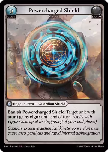 Powercharged Shield (011), Promotional Cards — Grand Archive card price