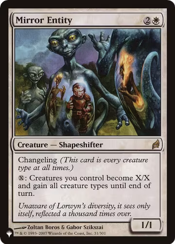 Mirror Entity (LRW) (31/301), The List Reprints — Magic card price